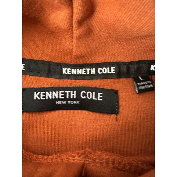 Kenneth Cole Pullover Hoodie Men Large Techni-Cole Burnt‎ Orange Active Outdoor - Picture 3 of 12